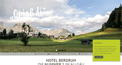 Desktop Screenshot of hotel-bergruh.de