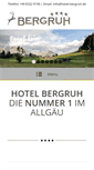 Mobile Screenshot of hotel-bergruh.de