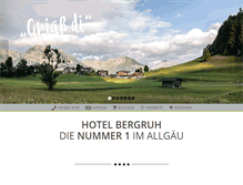 Tablet Screenshot of hotel-bergruh.de